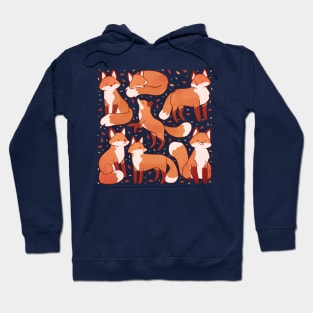 Cute foxes illustration Hoodie